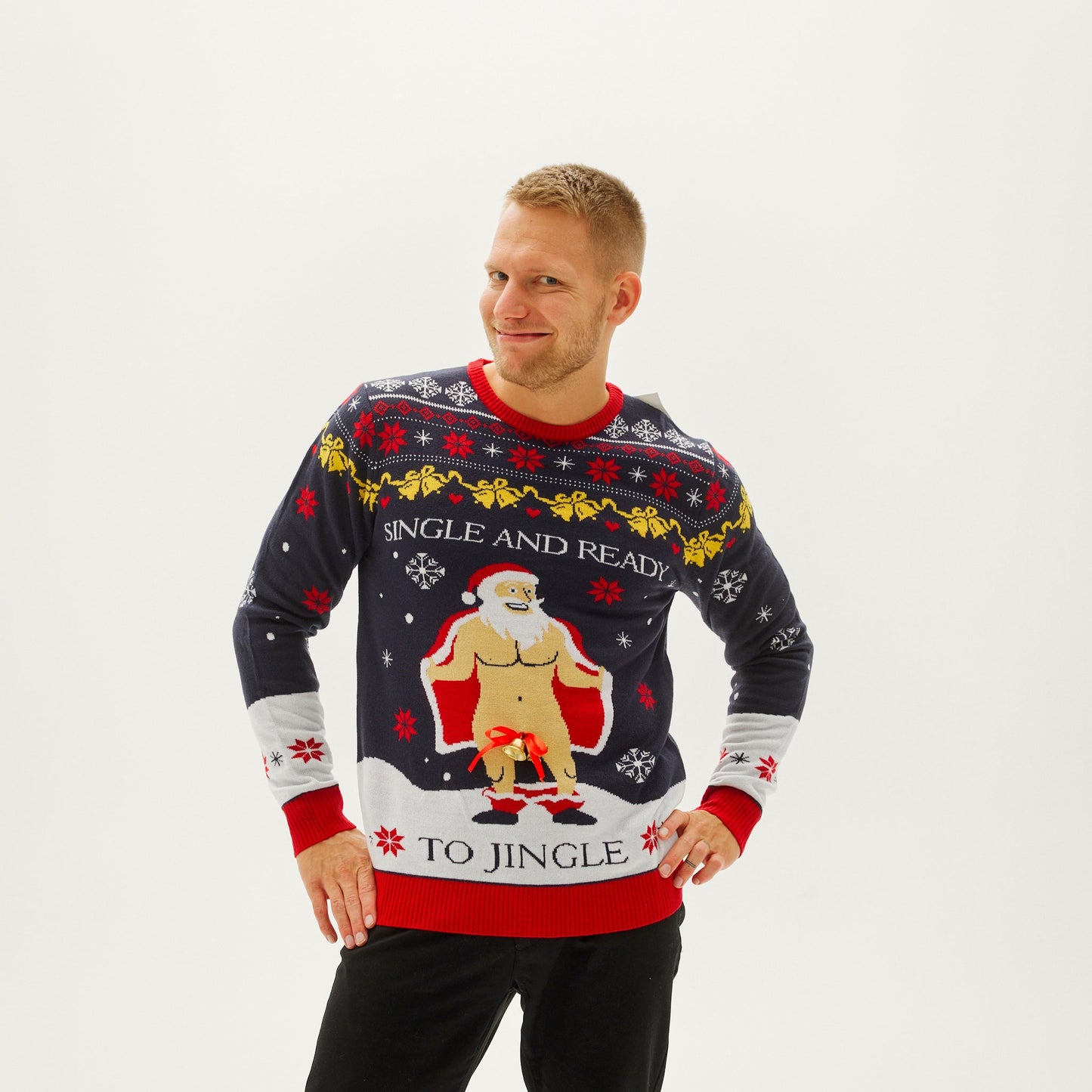 Single and Ready to Jingle Christmas Sweater for Men