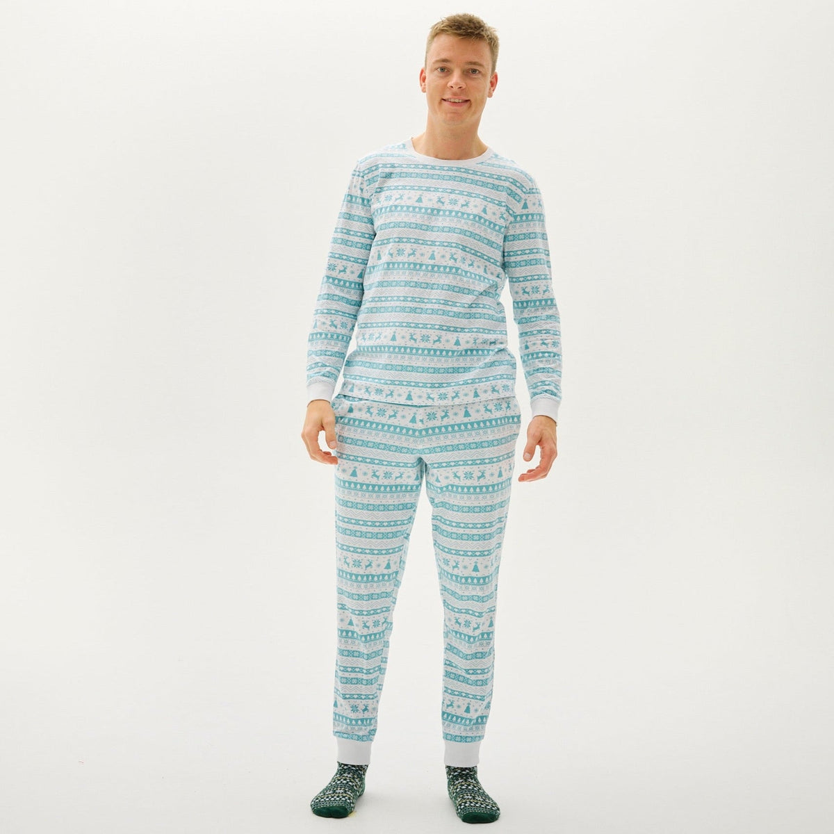 Christmas Pajamas with Christmas Motifs for Men