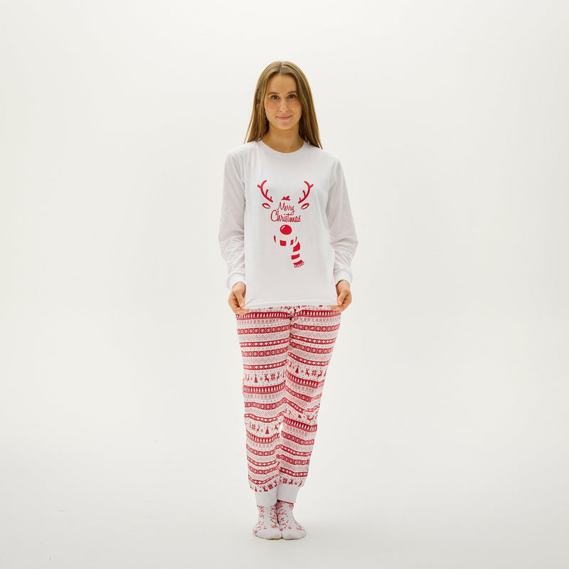 Cute Christmas Pajamas Red Women's