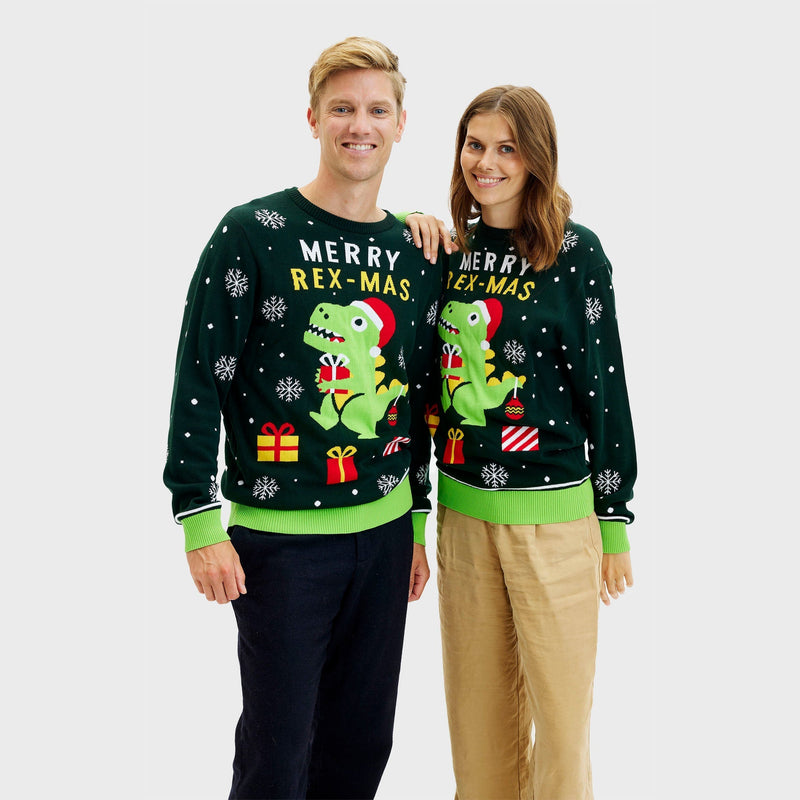 Fun Dino Christmas Sweater - Women's