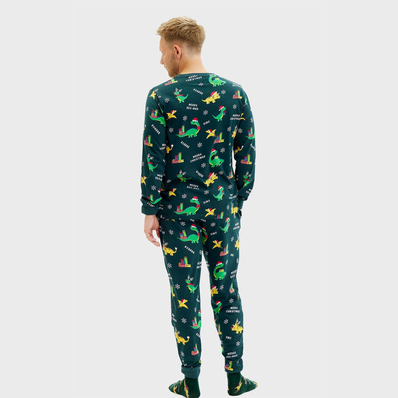 Dino Christmas Pajamas Men's