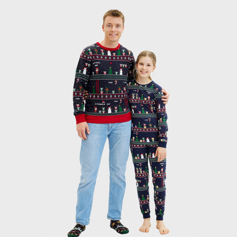 Vintage Gamer Christmas Pajamas Men's
