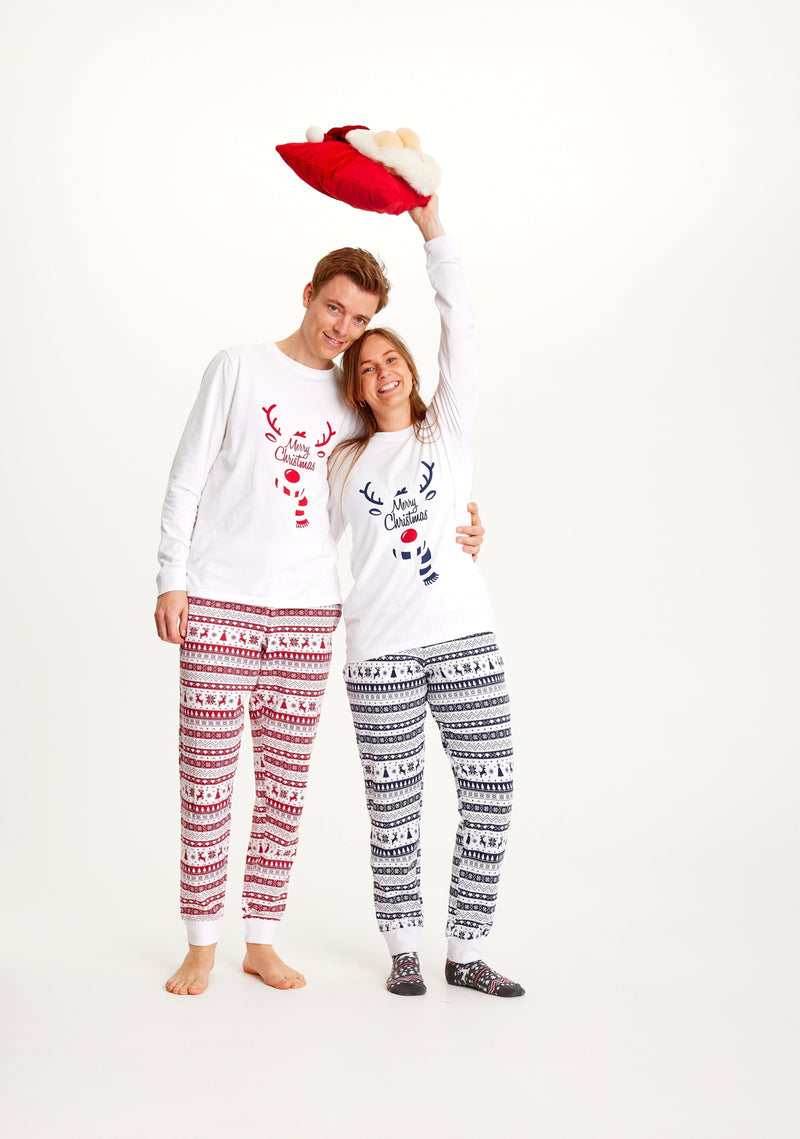 Cute Christmas Pajamas Red Men's