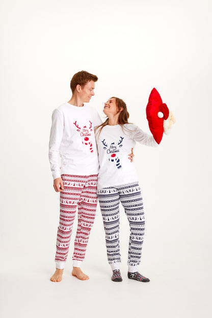 Cute Christmas Pajamas Red Men's