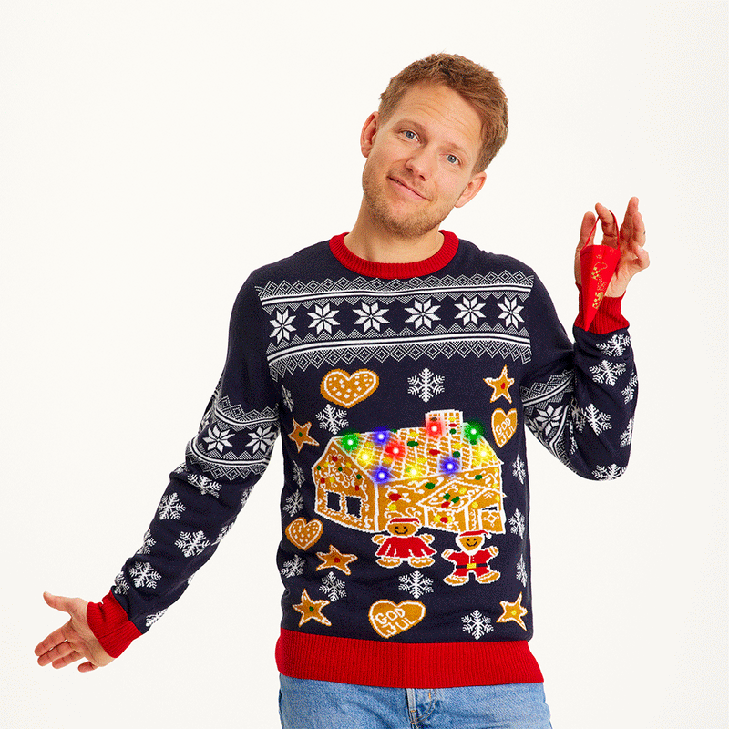 The Gingerbread Christmas Sweater Men's
