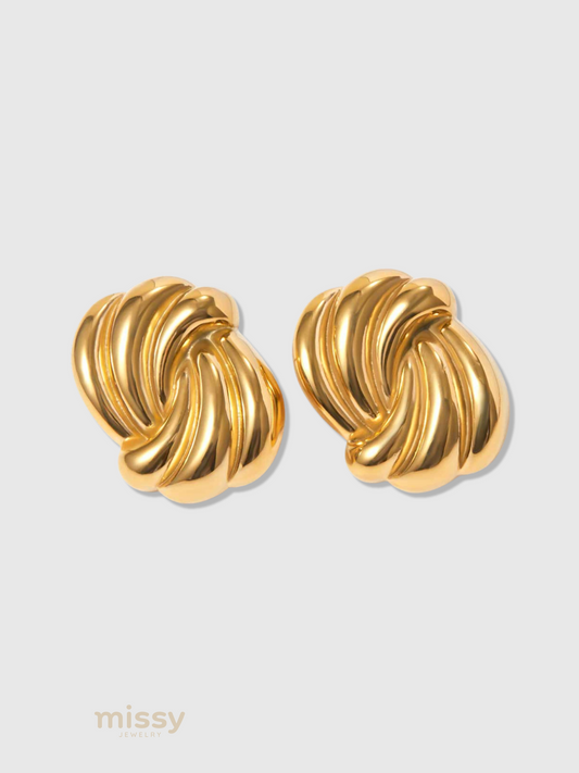Ariyah Gold Wave Earrings