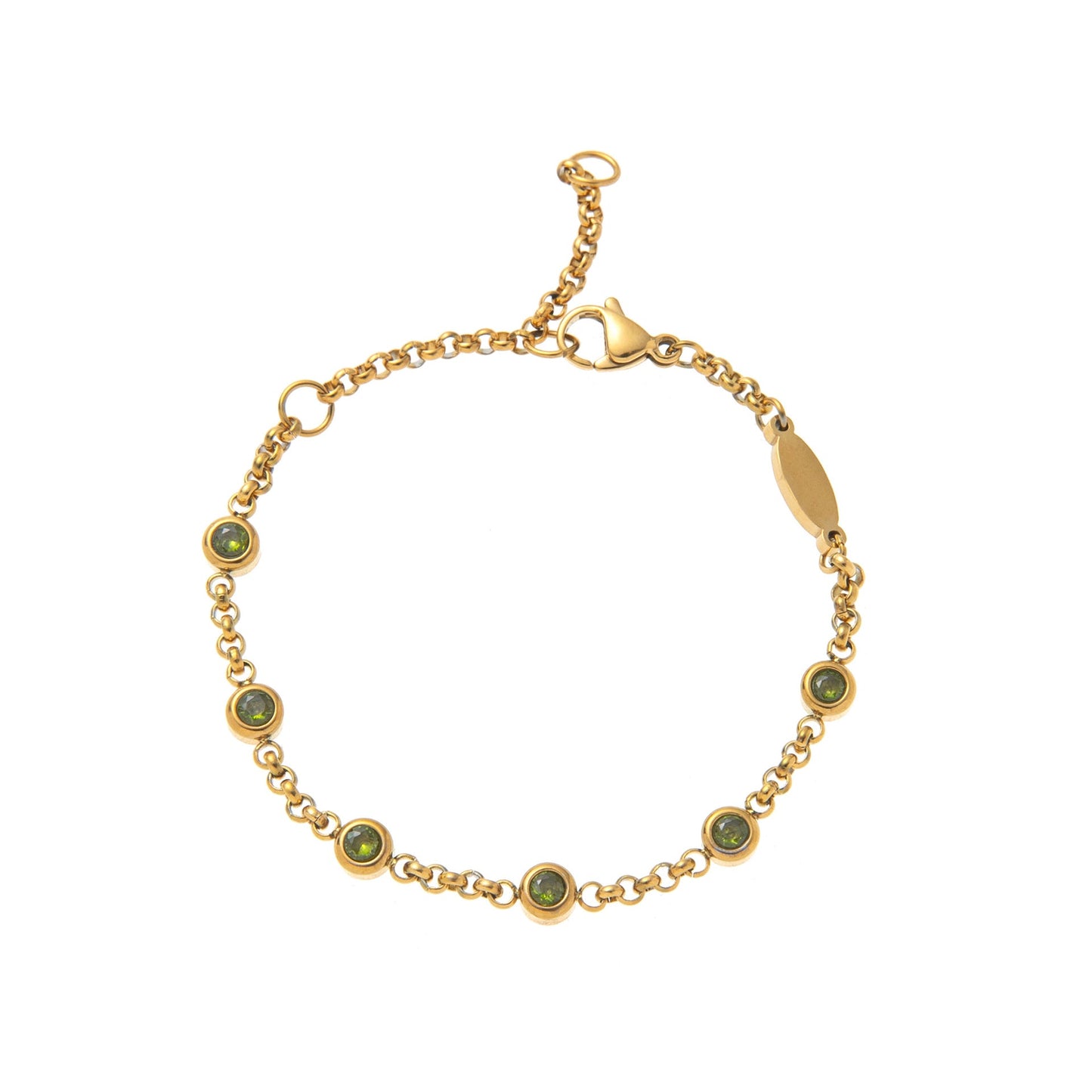 Hasset Minimal Birthstone Bracelet