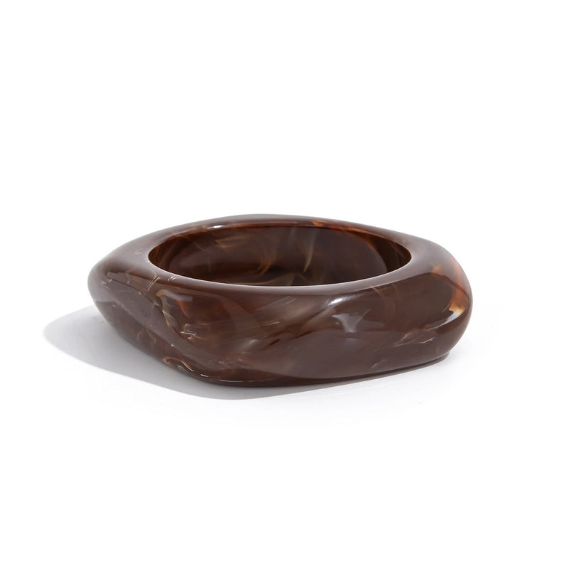Maryn Asymmetrical Smudged Resin Bangle