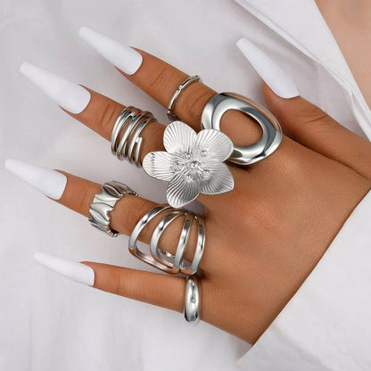 Ashlee Pearl Blossom Ring Set