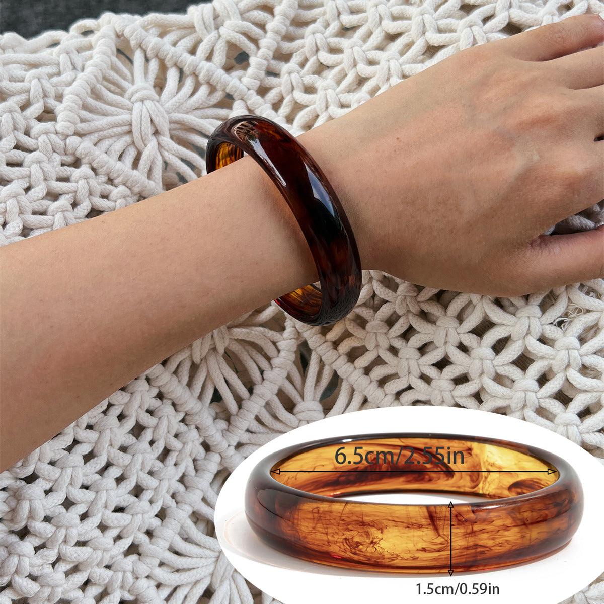 Sonny Swirl Resin Bangle