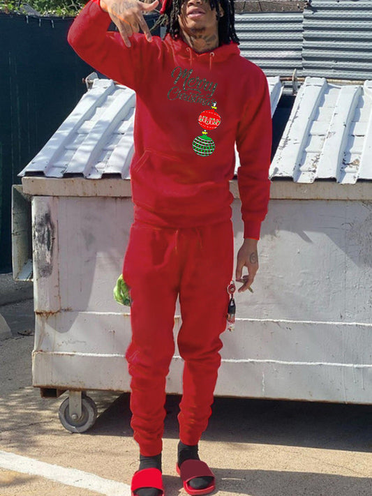 Women's Sweatsuit with Festive Christmas Motif