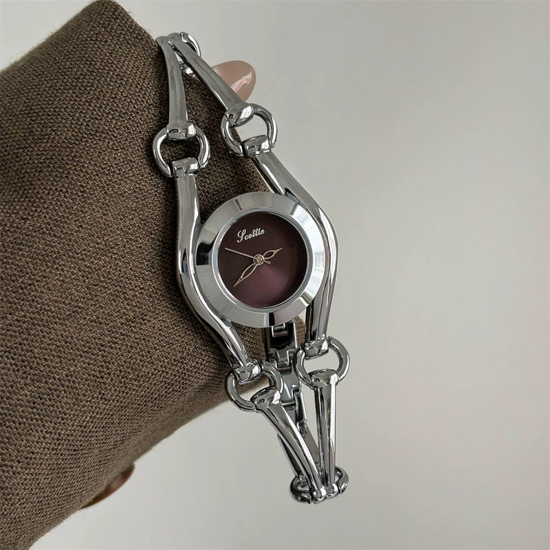 Concave Bracelet Chain Watch