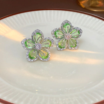 Avni Zircon Flower Earrings