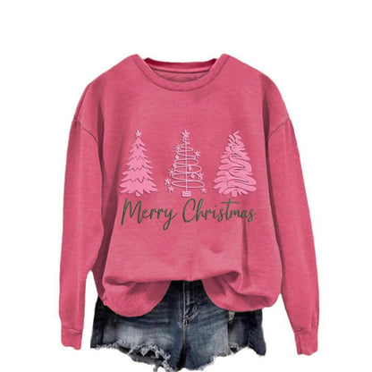 Women's Cozy Christmas Sweatshirt with Festive Print