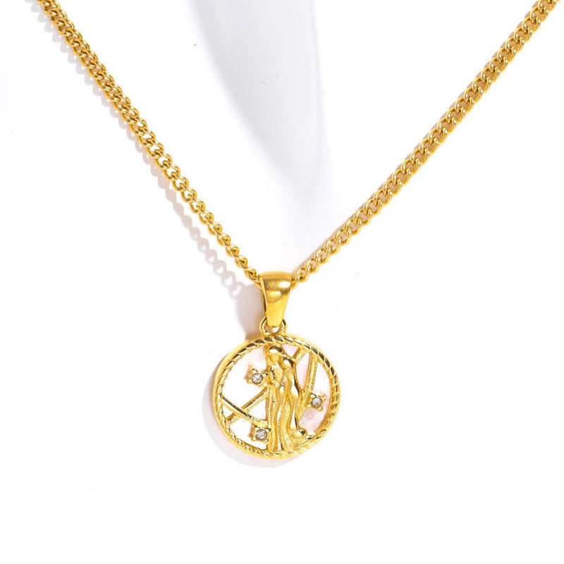 Tamera Zodiac Coin Necklace
