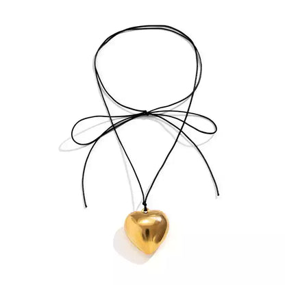 Milani Heart Pendant Knot Necklace