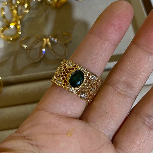 Layan Filigree Gemstone Ring