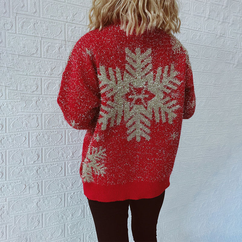 Classic Christmas Knit Sweater for Women