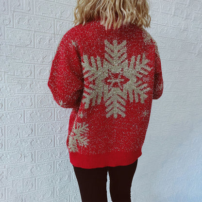 Classic Christmas Knit Sweater for Women