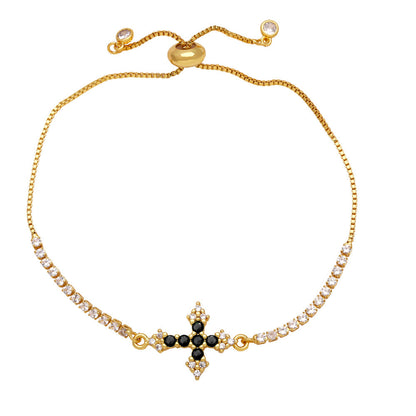 Eleonor Zircon Cross Bracelet