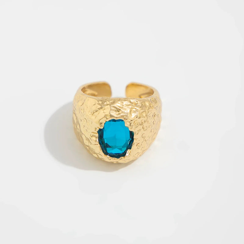 Kaleena Gemstone Open Ring