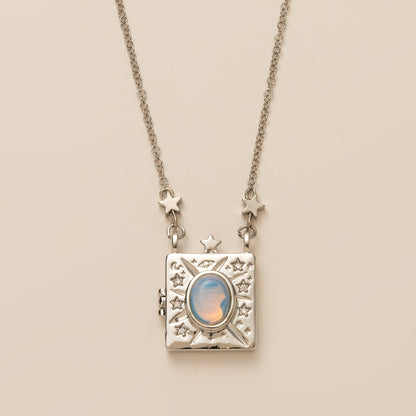 Butterfly Shell Locket Necklace