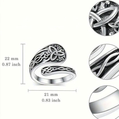 Sacred Triquetra Protection Ring