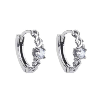 Thornkiss Crystal Hoops