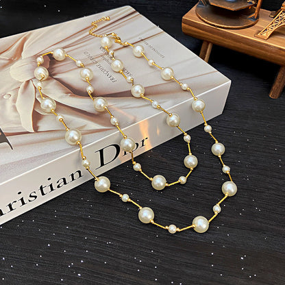 Rosaleen Pleated Pearl Necklace