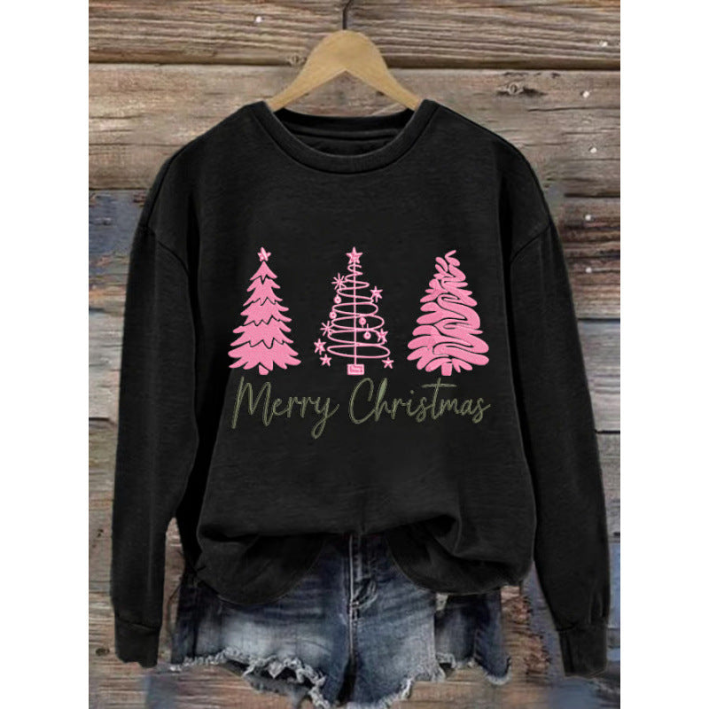 Women's Cozy Christmas Sweatshirt with Festive Print