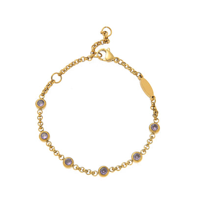 Hasset Minimal Birthstone Bracelet