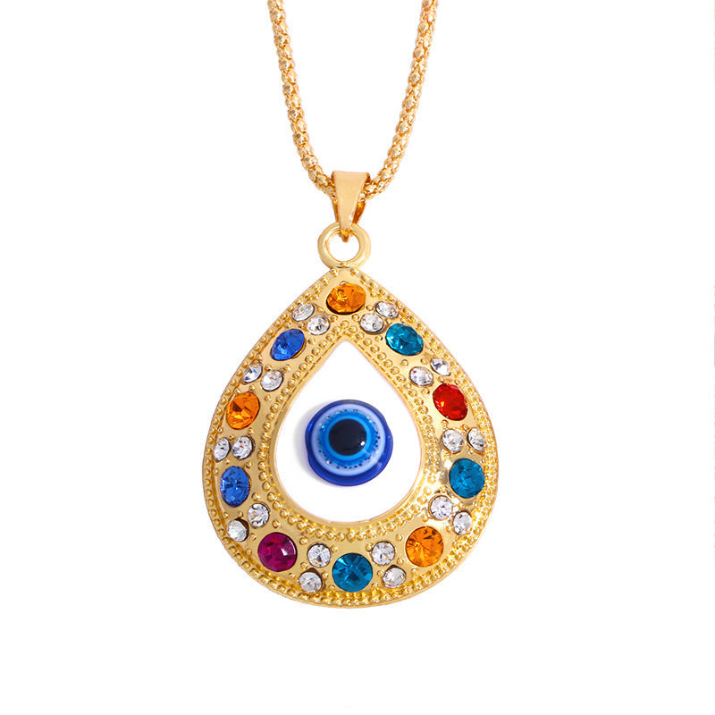 Baylee Hamsa Evil Eye Necklace