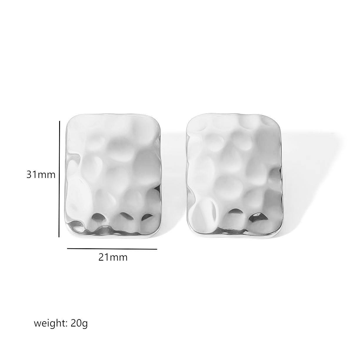 Courtlyn Hammered Irregular Earrings