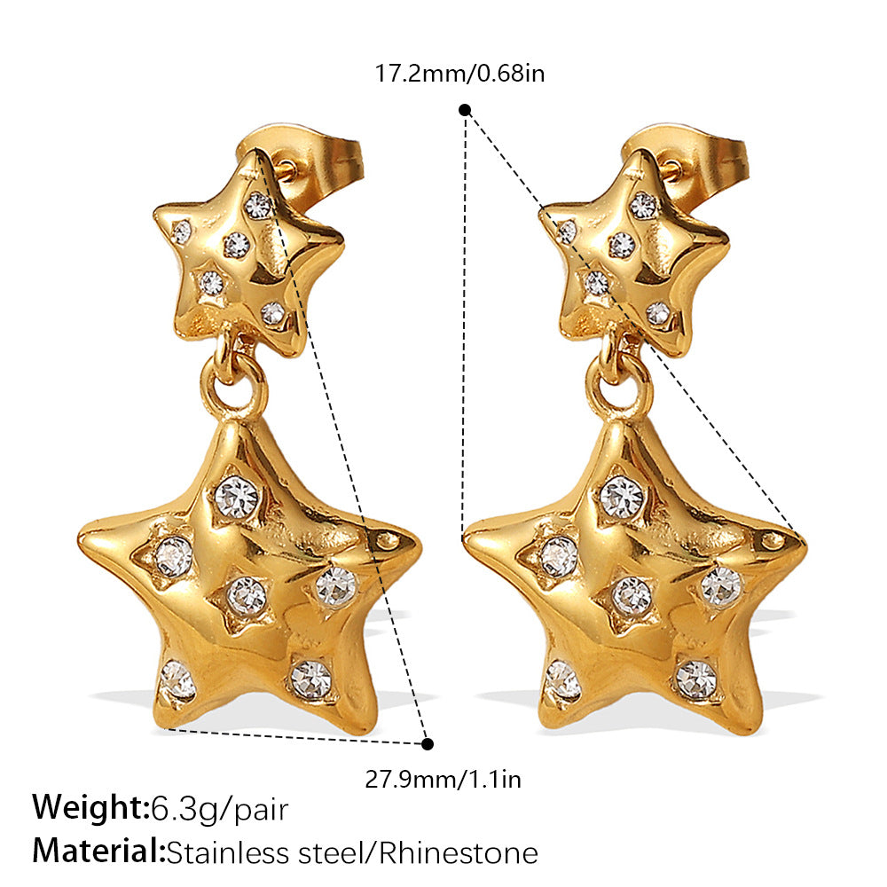 Leilah Celestial Stud Earrings