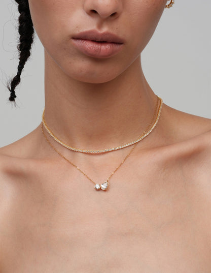 Zaila Double Charm Necklace