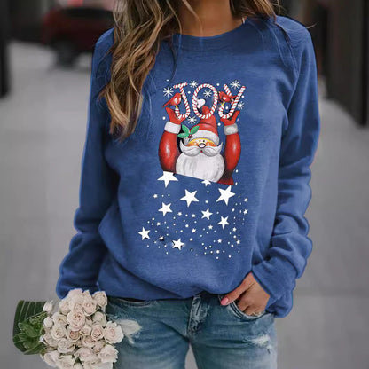 Women's Sweatshirt with Festive Christmas Motif R&B
