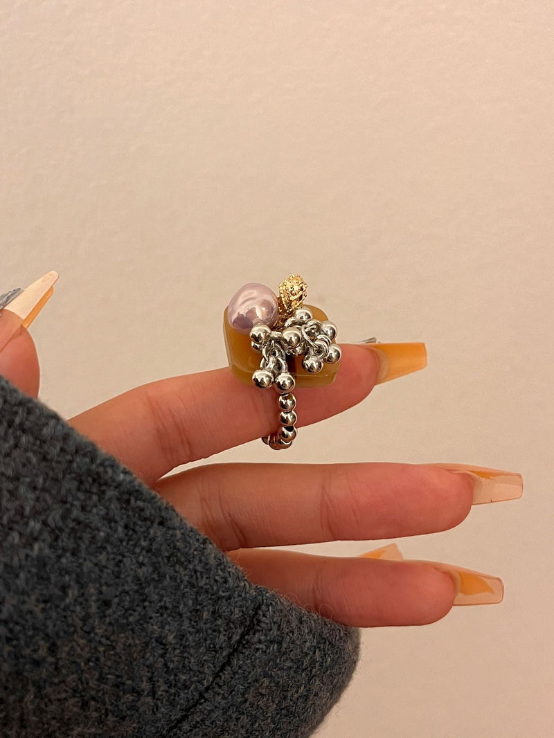 Mayleen Beaded Shell Ring