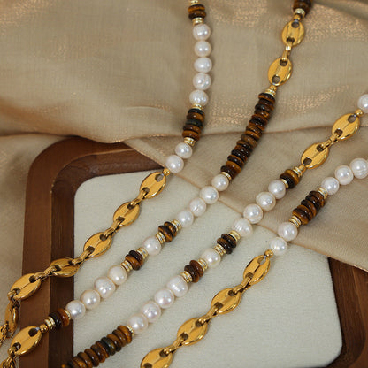 Antonia Tiger Eye Beaded Necklace