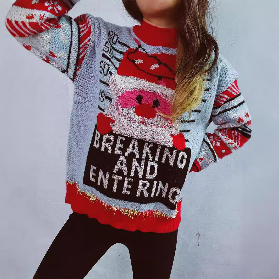 Women's Christmas Sweater with Festive Motif and High-Quality Materials