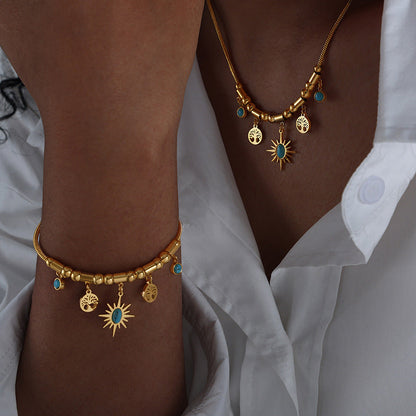 Miya Turquoise Charm Bracelet