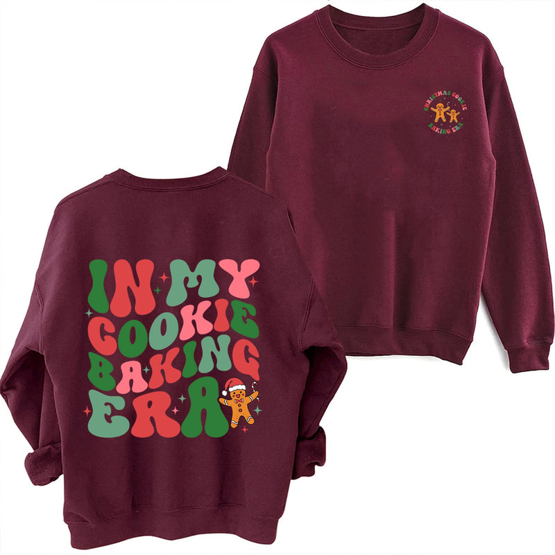 Women's Casual Sweater with Christmas Motif