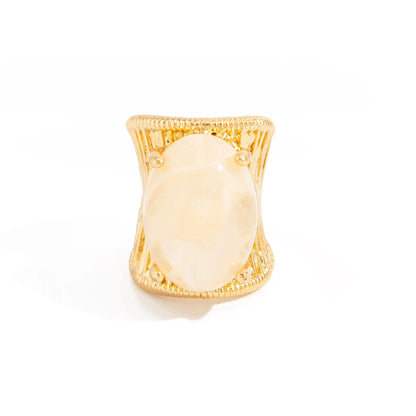 Chunky Resin Oval Ring
