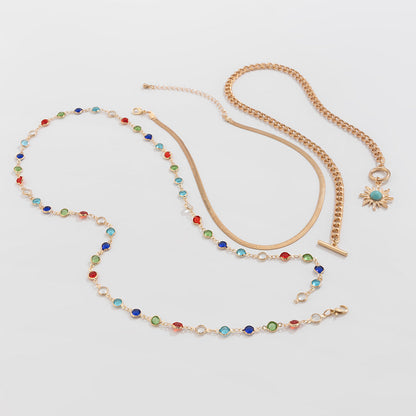 Regina Layered Lariat Necklace Set