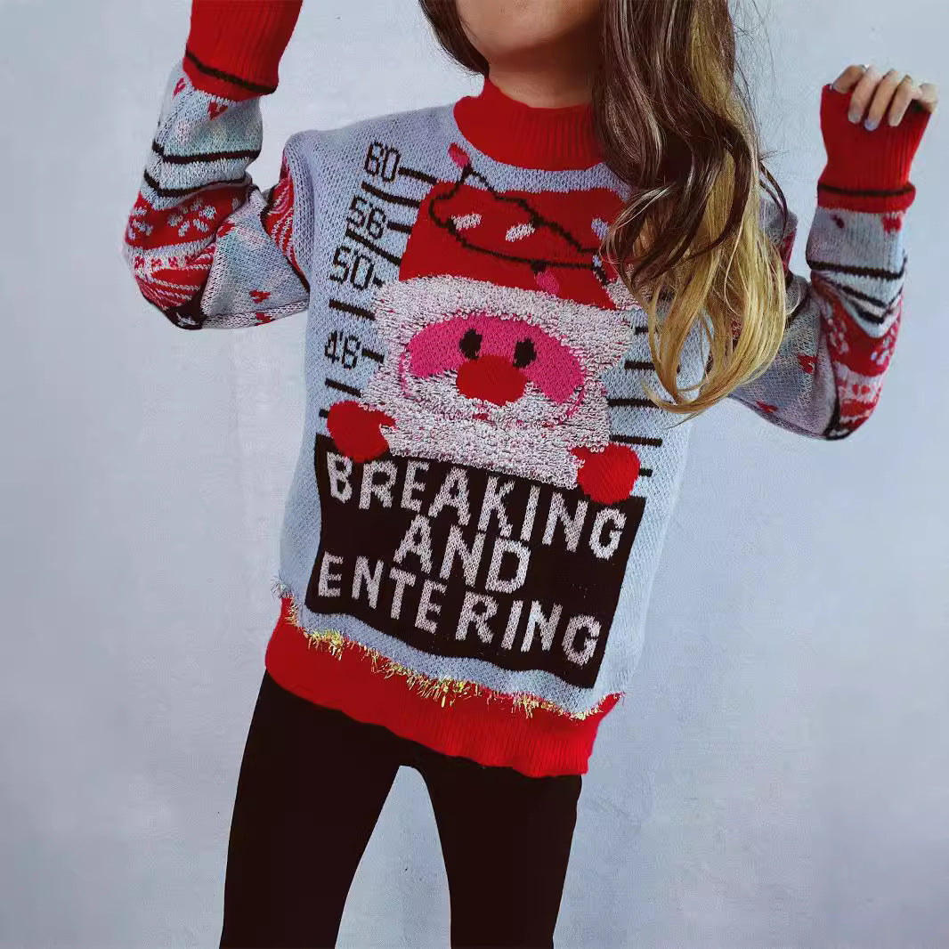 Women's Christmas Sweater with Festive Motif and High-Quality Materials R&B
