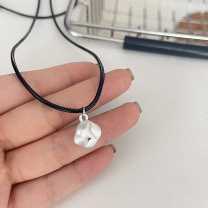 Odessa Brushed Pendant Necklace