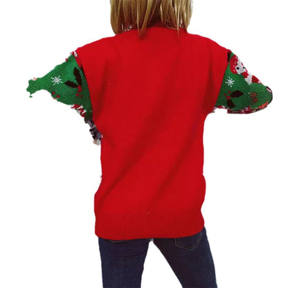 Women's Christmas Sweater with Festive Motif and Comfortable Cut R&B