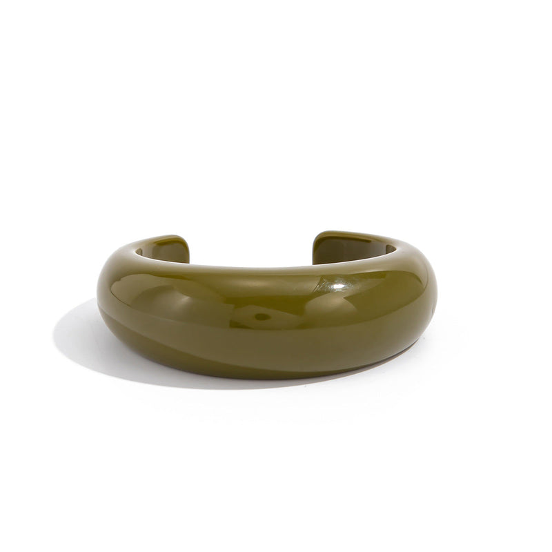 Maryn Asymmetrical Smudged Resin Bangle