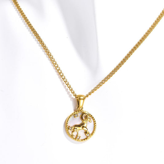 Tamera Zodiac Coin Necklace