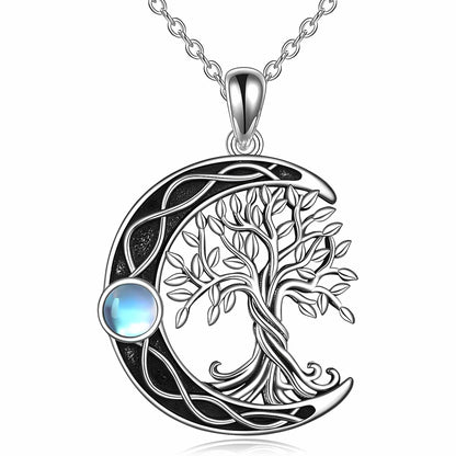 Sacred Moon Tree of Life Necklace