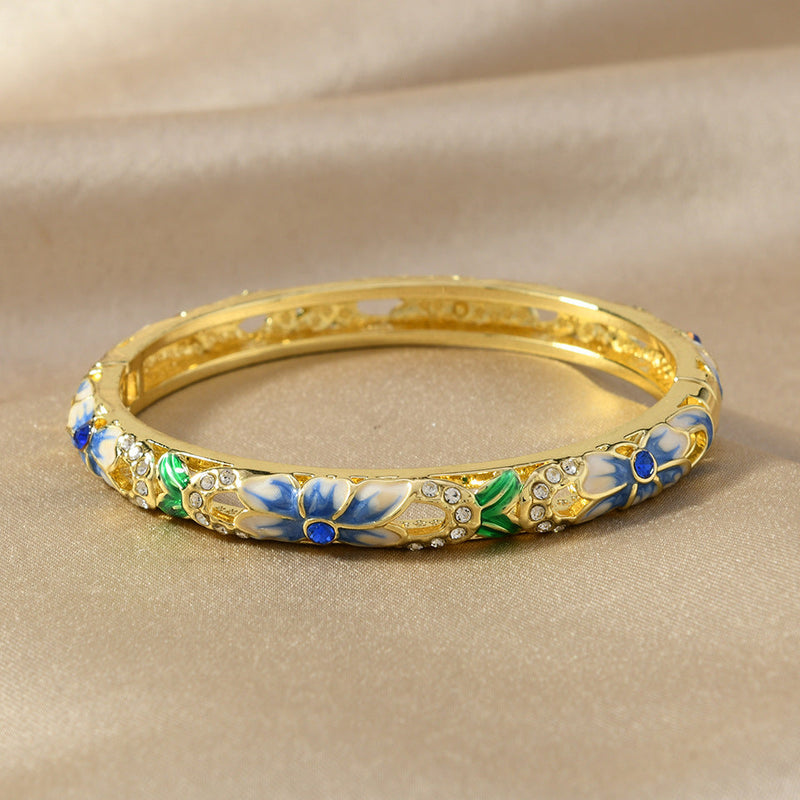 Rosalie Enamel Bangle